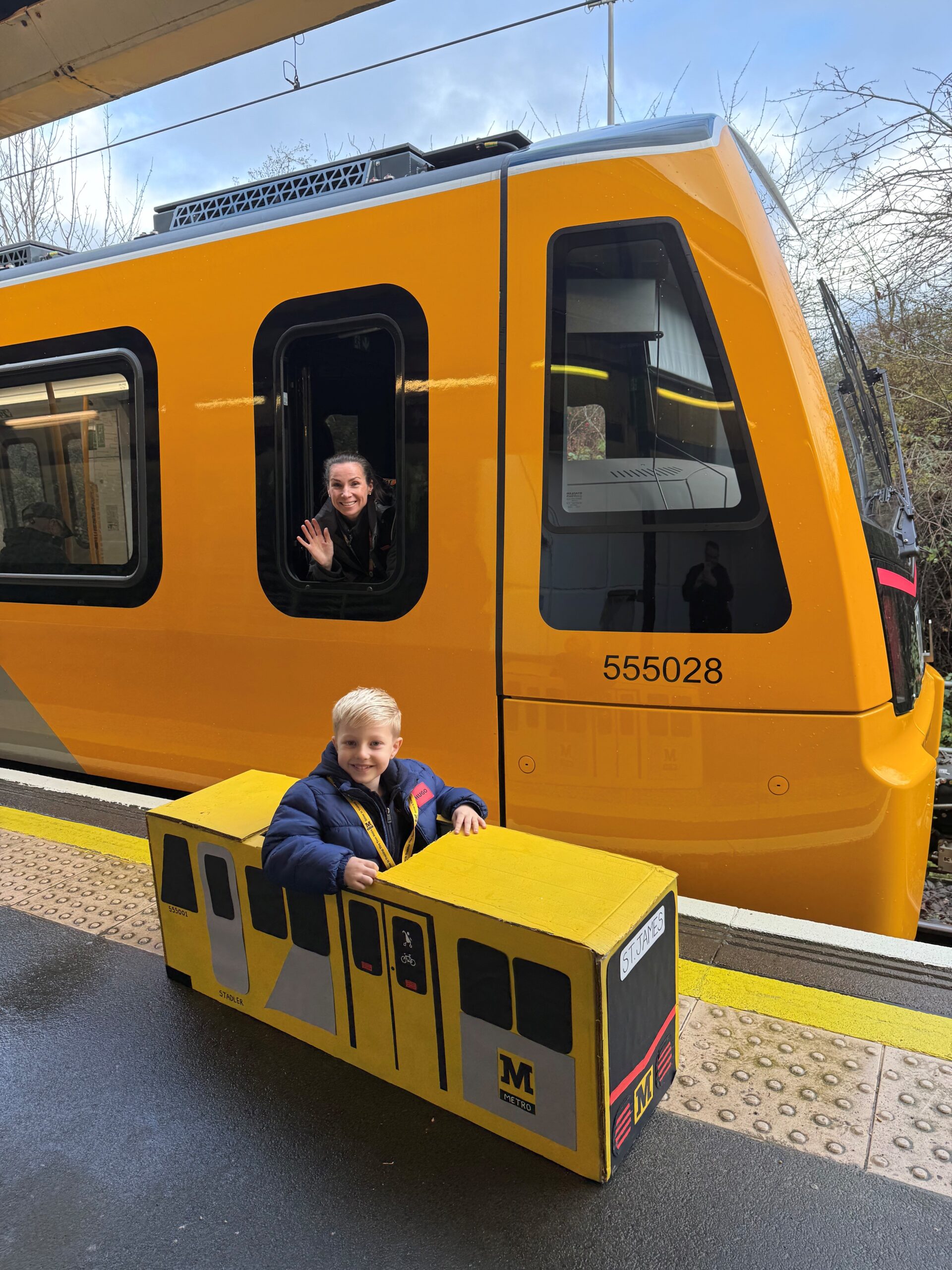 Gateshead boy has a Metro adventure after creating model of new train