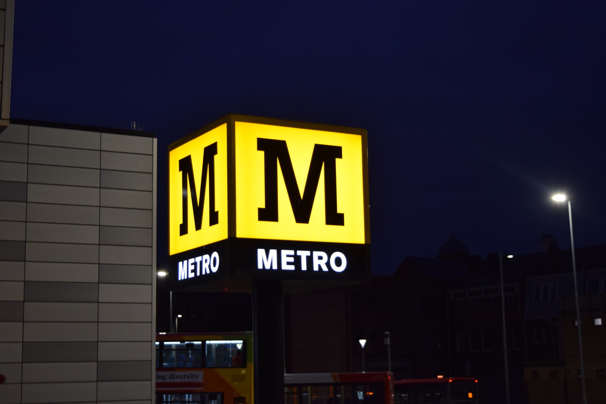 A Metro station cube