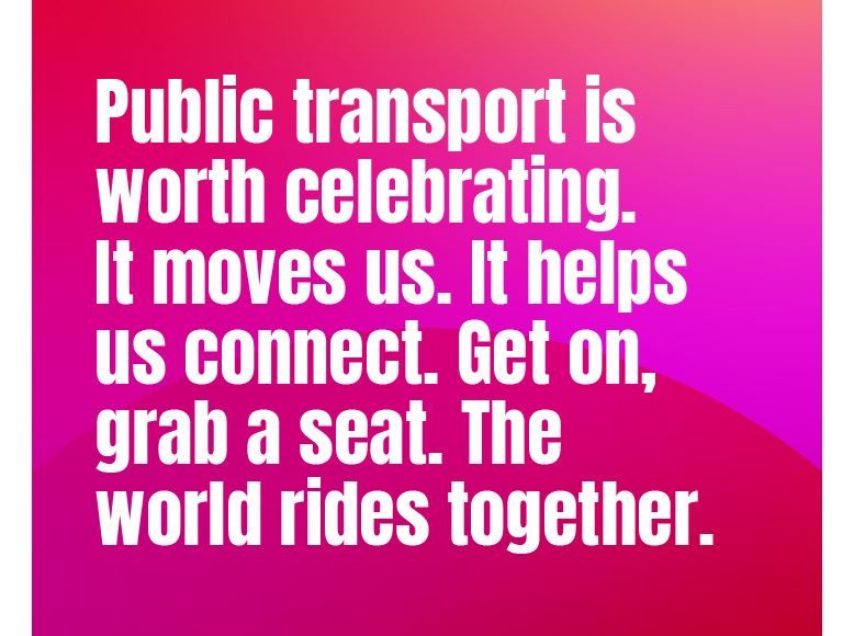 Metro customers help mark World Public Transport Day