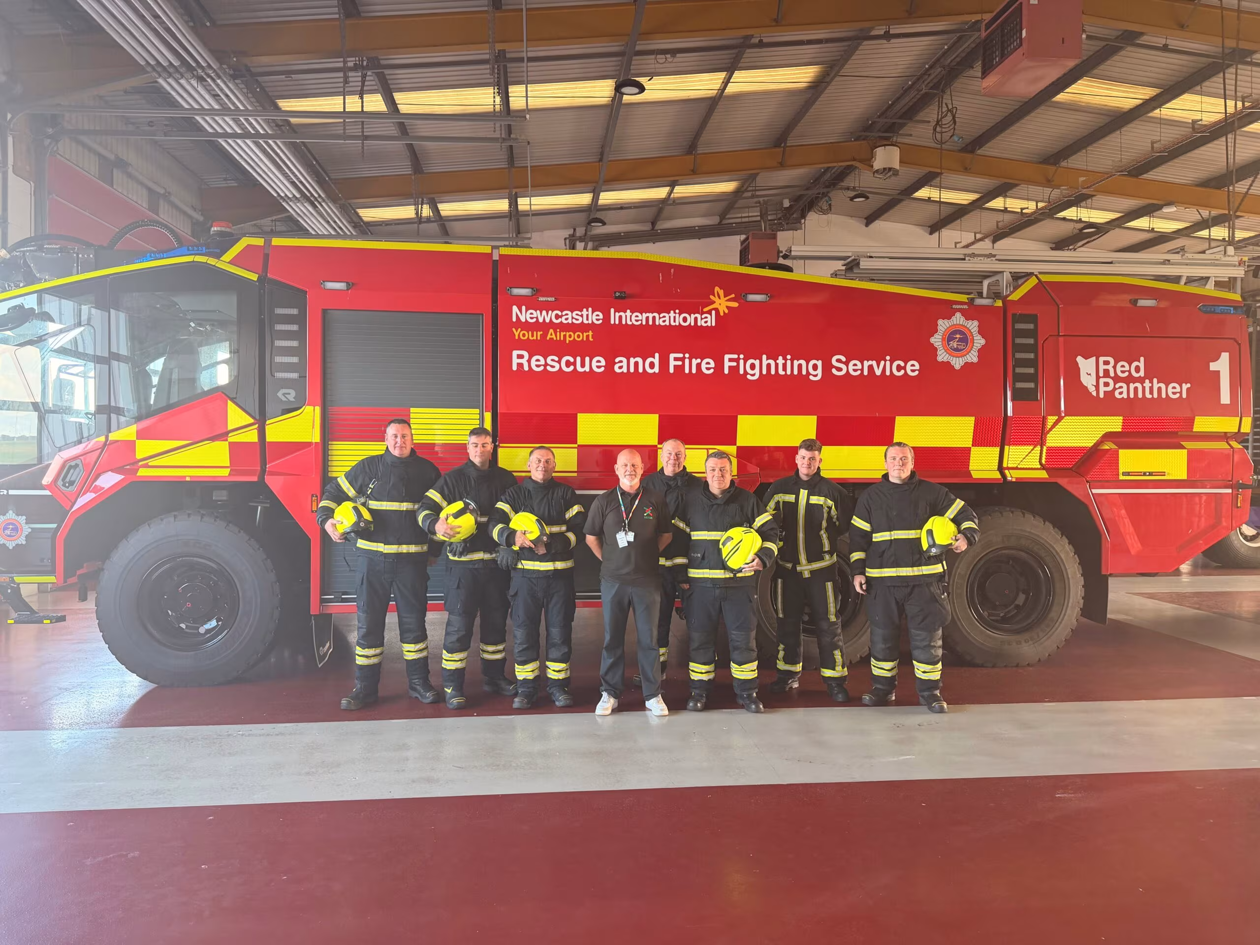 Airport firefighters get to grips with the new Metro trains